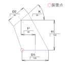 展開図の方向の変更と板取り面積の表示2