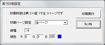 実寸印刷設定