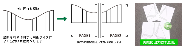 実寸 印刷機能