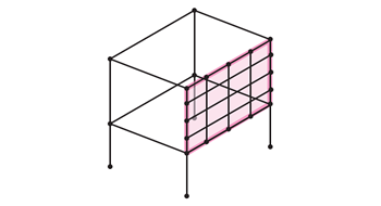 面を張った状態の構造物のモデリング・計算