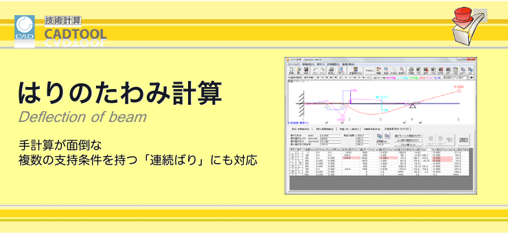 はりのたわみ計算